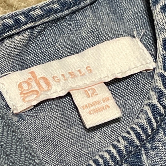 GB girls denim dress size 12. Gently used - Picture 3 of 6